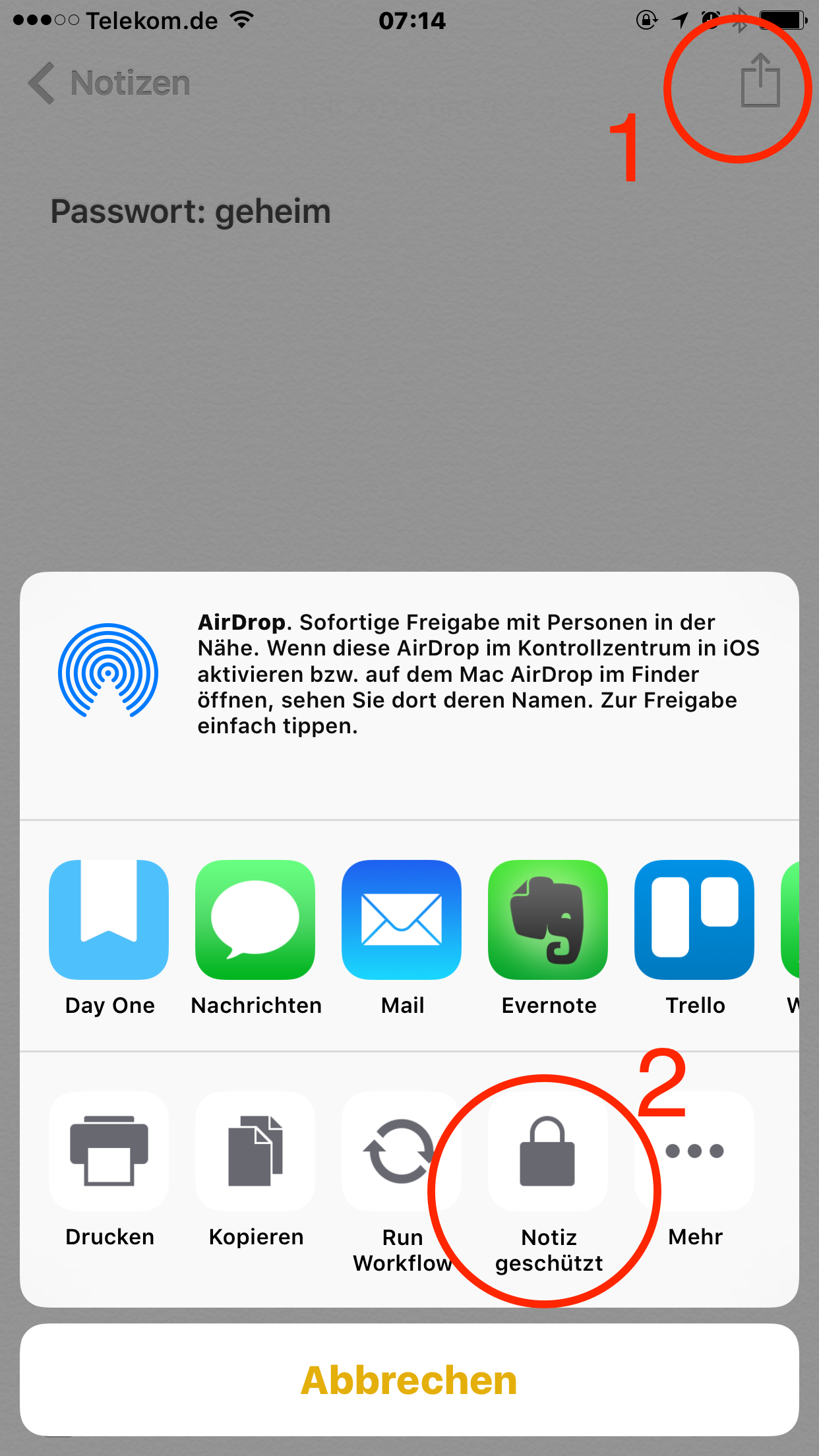 PIN und Passwörter auf dem iPhone